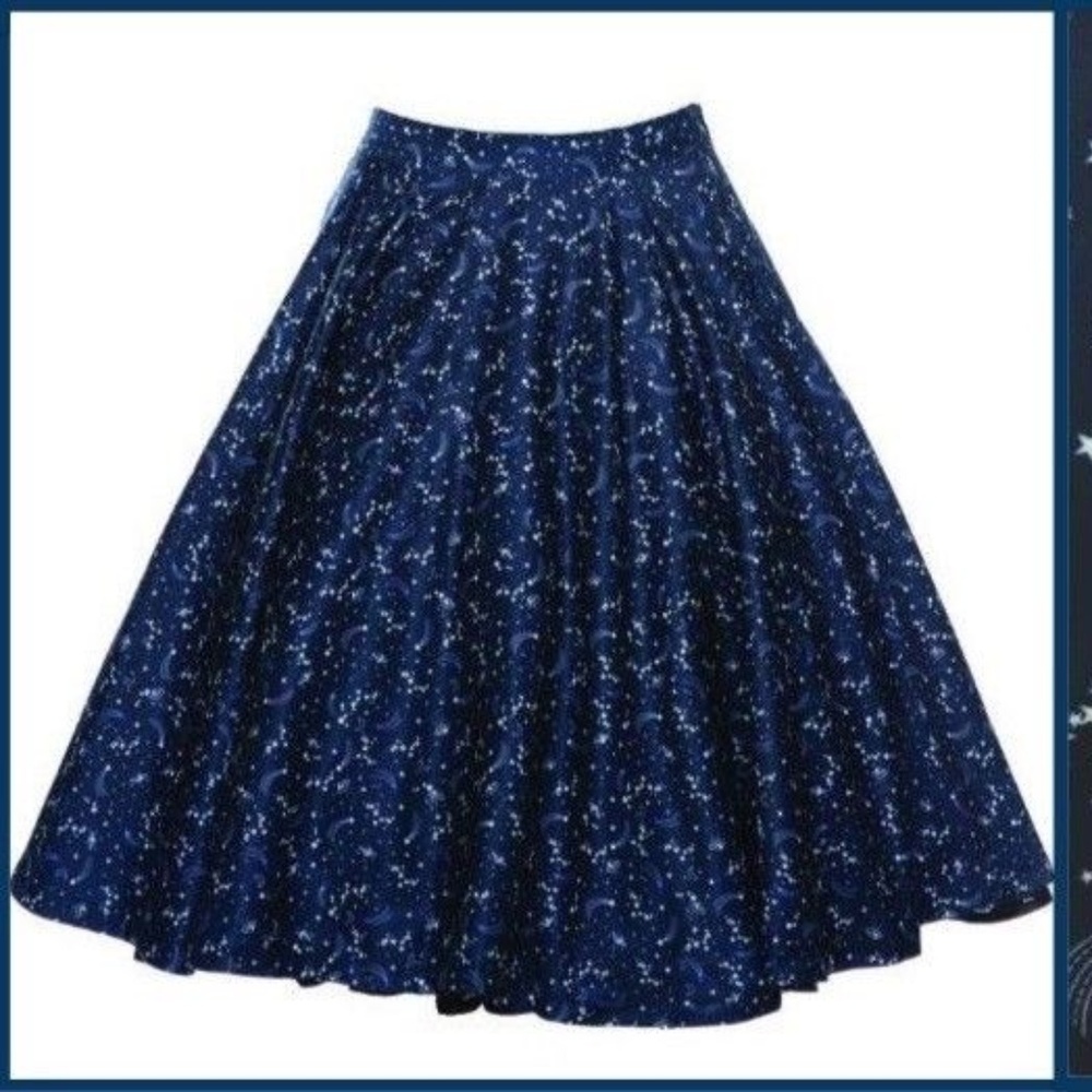 NWT Lindy Bop Atomic Rockabilly Pinup Space Skirt